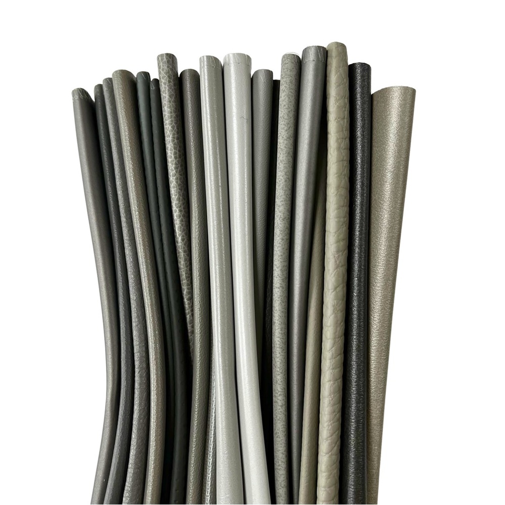 20 Designer Gray Faux Leather Fabric Swatches Quilting Crafts Sewing Upholstery